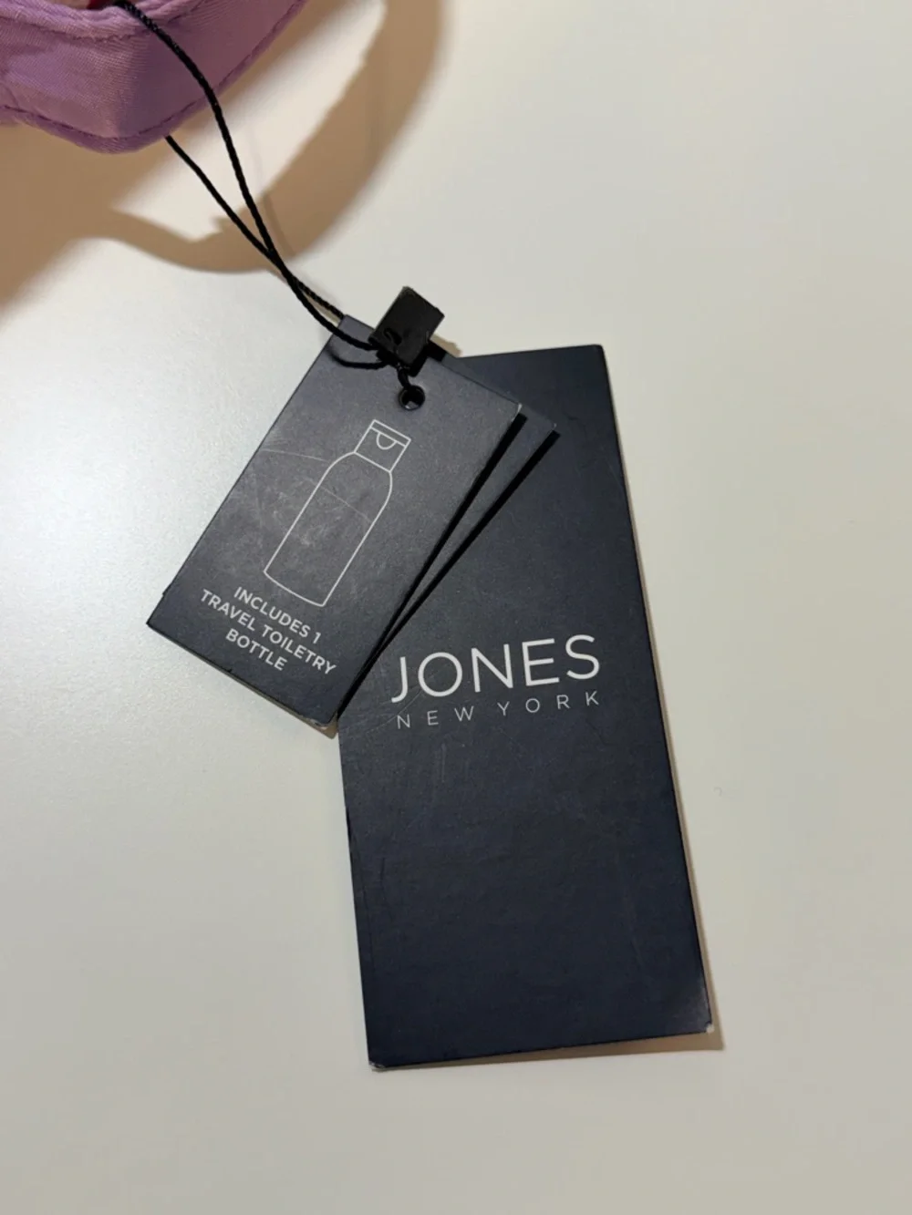Jones New York Floral Cosmetic Bag w/ Travel Bottle and Brush Dividers